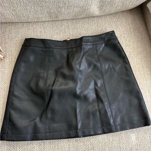 Forever 21 Black Faux Leather Skirt